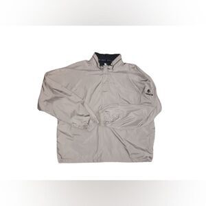 Sunice Vintage Golf Windbreaker Weather Half Zip  Size Large Tan and Black